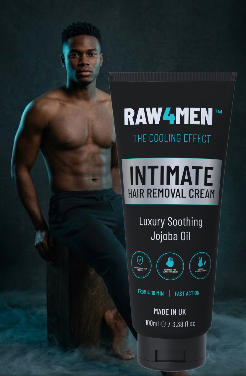 RAW4MEN intimate hair removal cream — made for every man